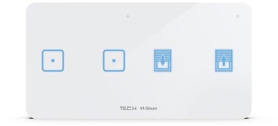 Picture of Bezprzewodowy dwupolowy wcznik wiata i rolet biay WSZ-22P Tech Sterowniki