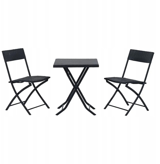 Picture of Black Forest | May zestaw mebli ogrodowych | dwa krzesa + stolik czarny