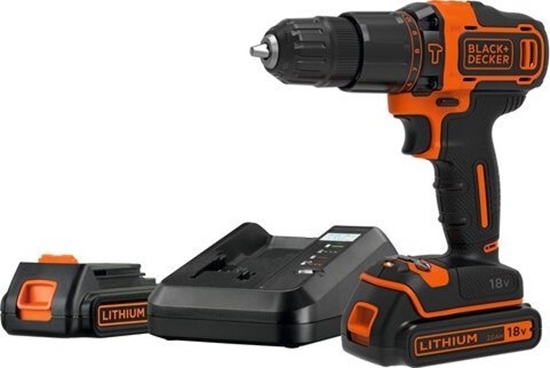 Picture of Black&Decker BD WKRTARKA UDAR.18V/2x2,0Ah/WALIZKA 40/17,5Nm