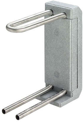 Picture of Blok przyczeniowy grzejnika 15 x 255 stal szlachetna - nierdze / blyszczacy