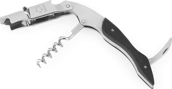 Picture of BOJ BOJ 00996204 EGO Double step waiter's corkscrew - Black wood