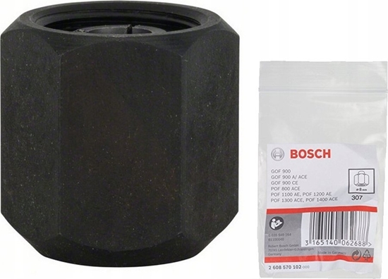 Изображение Bosch Bosch collet 8mm, clamping nut SW 19mm (black, for routers GOF / POF)