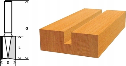 Изображение Bosch Bosch groove cutter Standard for Wood, 22mm, working length 24.6mm (shaft 8mm, double-edged)