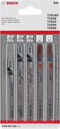Изображение Bosch ZESTAW BRZESZCZOTÓW DO WYRZYNARKI T 5SZT. DREWNO-PLASTIK