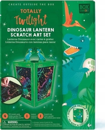 Attēls no Box Candiy Zestaw kreatywny zdrapka Lampion Dino