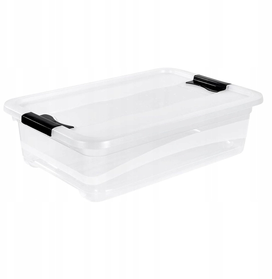 Picture of Box with lid crystalbox Cornelia 59 5x39 5x17cm 28L transparent 4001515429016