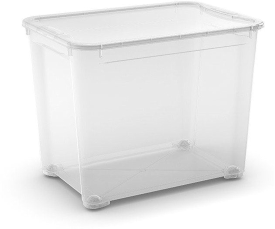 Picture of Box with lid T Box XL 70L 39x55 5x42 5cm transparent 3253924831787
