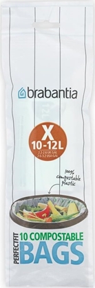 Attēls no Brabantia PerfectFit Bin Liner compost. Type X  12 L  10 bags