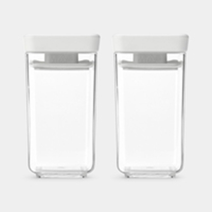 Изображение BRABANTIA uzglabāšanas kārbu komplekts Tasty+  2 gab.  0.15 L  Light Grey 230585