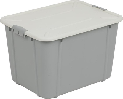 Picture of Branq BranQ - Pojemnik pudeko + pokrywka - 30 L - VELUR - jasnoszary - 7530