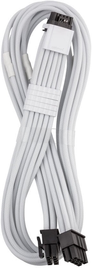 Изображение CableMod C-Series Pro ModMesh 12V-2x6-Kabel, Sleeved, 16-Pin zu 2x 8-Pin, fr Corsair Type 4 und 3 PSUs - wei, 60cm