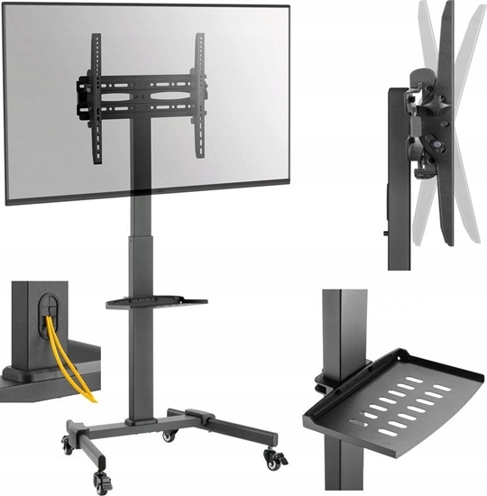 Picture of Cabletech Mobilny uchwyt TV - stojak z pók