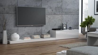 Attēls no Cama Meble Szafka RTV LIFE 300/42/35 biay/ biay poysk