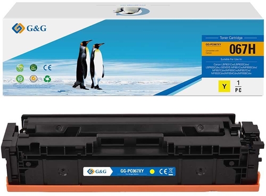 Изображение Canon kompatybilny toner z 067 H Y, 5103C002, yellow, 2350s, high capacity