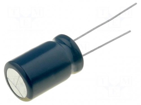 Изображение Capacitor: electrolytic; low impedance; THT; 470uF; 16VDC; ¨8x15mm
