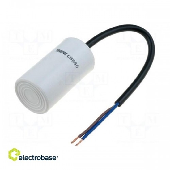 Изображение Capacitor: motors, run; 2.5uF; 450V; ¨35x60mm; -25÷70°C; ±5%; 3000h