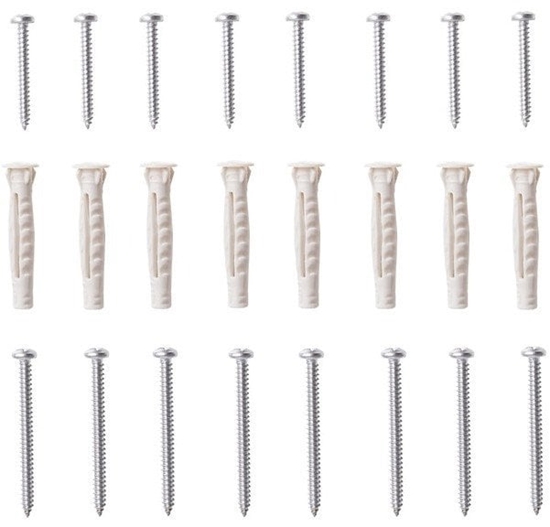 Picture of Cersanit (czci zamienne - kabiny prysznicowe) Zestaw koków rozporowych oraz rub do czenia profili ZIP/ARTECO/BASIC (S903-029)