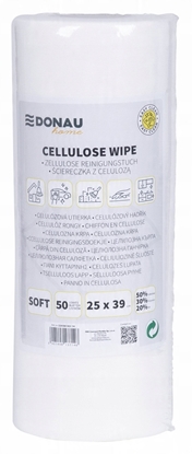Picture of cierka DONAU HOME, z celuloz 50%, rolka, soft, 25x39cm, 50 listków, biaa