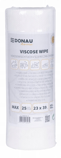 Изображение cierka DONAU HOME, z wiskoz 70%, rolka, max, 23x39cm, 25 listków, biaa