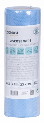 Picture of cierka DONAU HOME, z wiskoz 70%, rolka, max, 23x39cm, 25 listków, niebieska