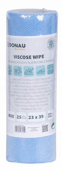 Picture of cierka DONAU HOME, z wiskoz 70%, rolka, max, 23x39cm, 25 listków, niebieska