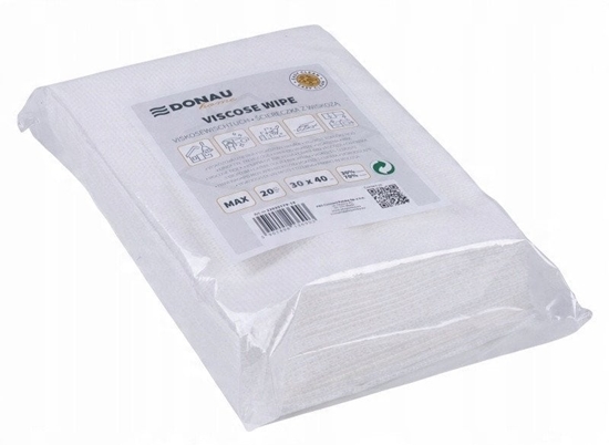 Picture of cierka DONAU HOME, z wiskoz 70%, skadana, max, 30x40cm, 20 szt., biaa