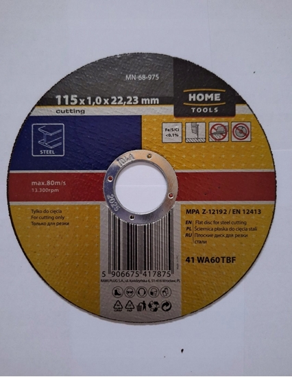 Picture of CIERNICA DO CICIA STALI 115X1.0X22,23 MM PASKA [HOME]