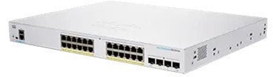 Изображение Cisco Cisco switch CBS250-24FP-4X, 24xGbE RJ45, 4x10GbE SFP+, PoE+, 370W - REFRESH