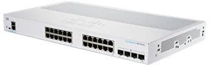 Изображение Cisco Cisco switch CBS250-24T-4X, 24xGbE RJ45, 4x10GbE SFP+, fanless - REFRESH