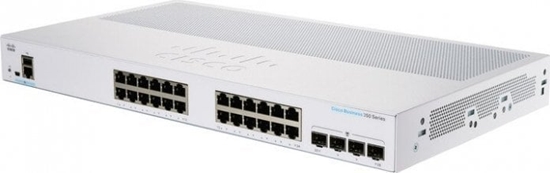 Изображение Cisco switch CBS350-24T-4X, 24xGbE RJ45+ 4x10GbE SFP+ (CBS35024T4XEURF)