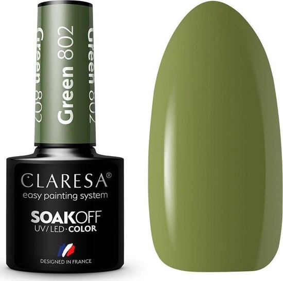 Изображение Claresa Claresa Soak Off UV/LED Green lakier hybrydowy 802 5g