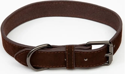 Picture of Collar Paw Love - Collar suede dog (Small 35 x 1.5cm) - Dark brown