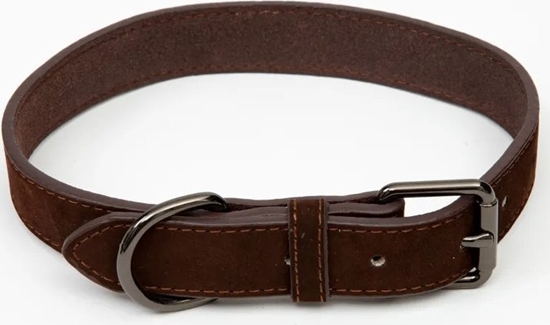 Picture of Collar Paw Love - Collar suede dog (Small 35 x 1.5cm) - Dark brown