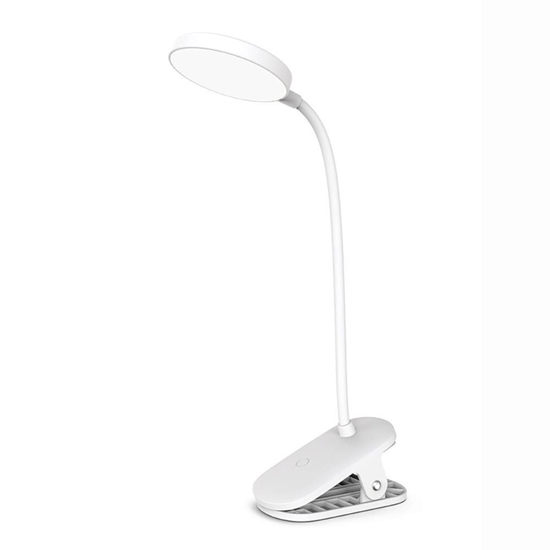 Picture of ColorWay LED Table Lamp Flexible and Clip 2 with Built-in Battery | CW-DL10FCB-W