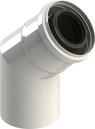 Picture of Concept Kolano powietrzno-spalinowe PP 87° 80 / 125mm (F90664080/125)