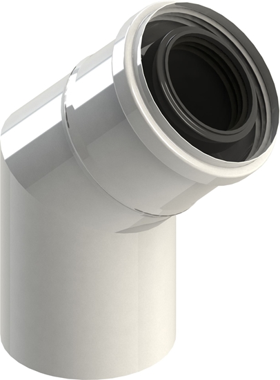 Picture of Concept Kolano powietrzno-spalinowe PP 87° 80 / 125mm (F90664080/125)