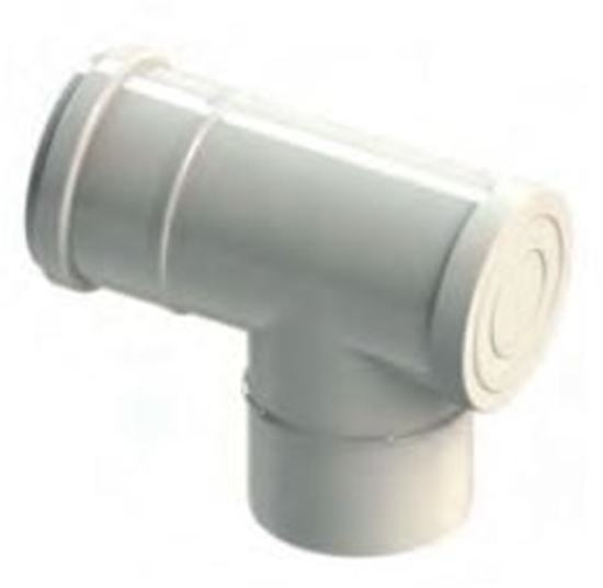 Picture of Concept Trójnik rewizyjny powietrzno-spalinowy rozszerzajcy 60/100 na 80/125 PP (F906308080/125-100)