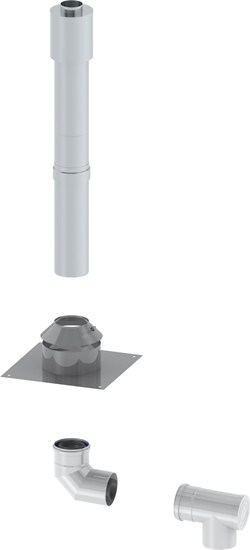 Picture of Concept Zestaw pionowy przez dach paski 80/125 (F998)