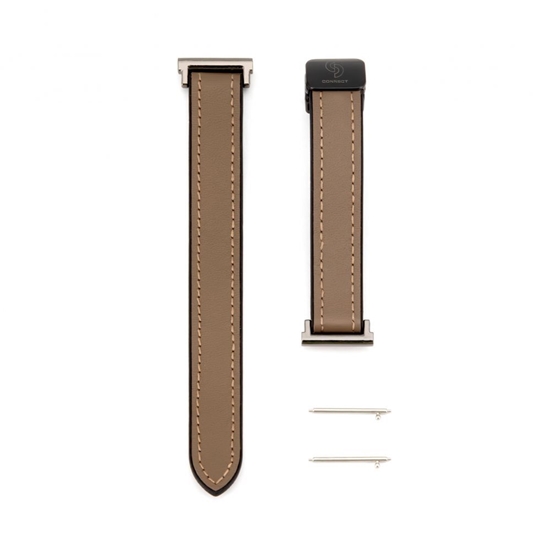 Picture of Connect 20mm Silicone Leather Watch Strap with Magnetic Wine Red