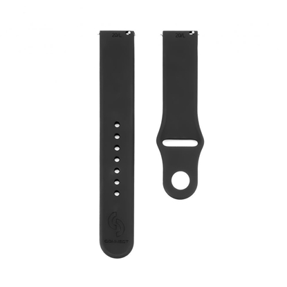 Picture of Connect 20mm Silicone Loop Watch Strap (130mm M/L) Black