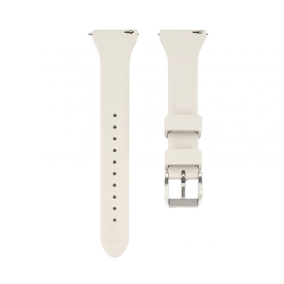 Picture of Connect 20mm T-buckle Silicone Loop Watch Strap (130mm M/L) Silver