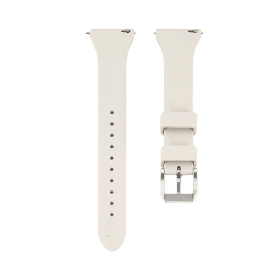 Picture of Connect 20mm T-buckle Silicone Loop Watch Strap (130mm M/L) Silver