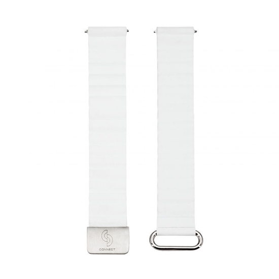 Picture of Connect 22mm Cortical back buckle magnetic suction Watch Straps (130mm M/L) White