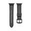 Attēls no Connect Watch 38/40/41mm Silicone patch Leather Watch Strap (132mm M/L) Black