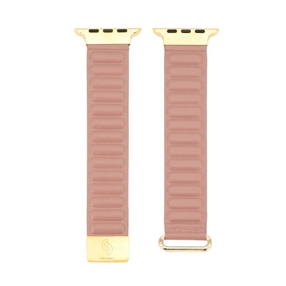 Изображение Connect Watch 42/44/45mm cortical back buckle magnetic suction Watch Straps Rose pink