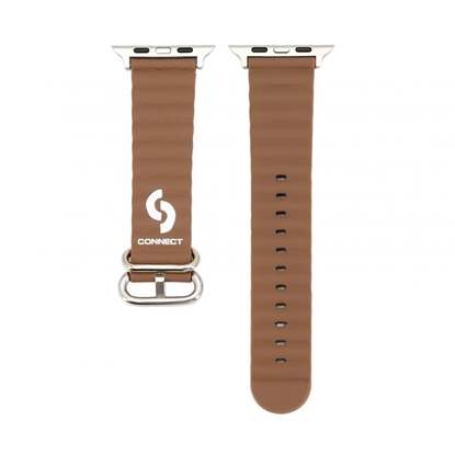 Изображение Connect Watch 42/44/45mm Marine leather Watch Strap Brown