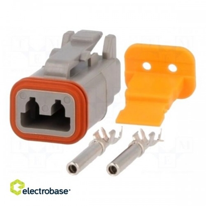 Picture of Connector: wire-wire; DT; plug; female; Size: 16; 0.75÷2mm2; PIN: 2