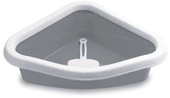 Picture of Corner poop toilet Sprint Corner 56x40x14cm white/grey 8003507966185