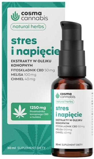 Picture of COSMA CANNABIS_Natural Herbs ekstrakty w olejku konopnym Stres i Napicie 30ml