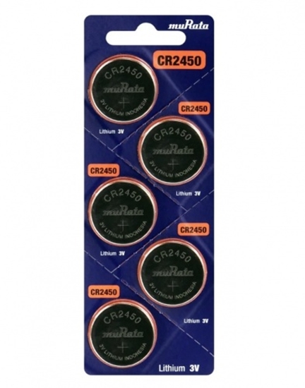 Picture of CR2450 baterijas Murata-Sony litija - iepakojumā 5 gb.